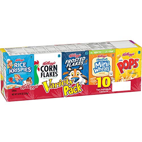  Kelloggs Corn Flakes Special K Assorted Variety Pack, 10 ct