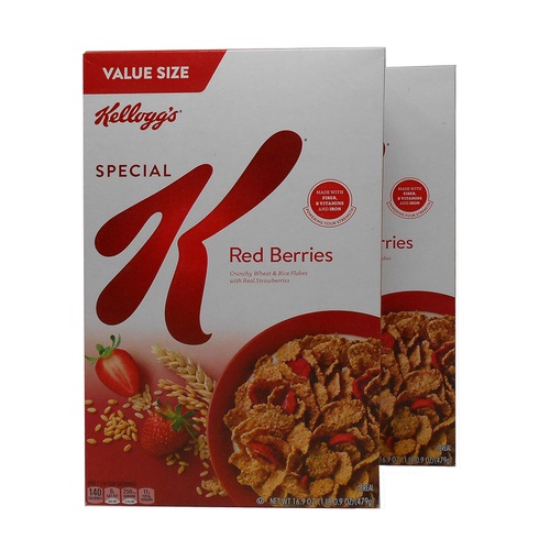  Special K Kelloggs Cereal, Red Berries, 16.90 Ounce (Pack of 2)