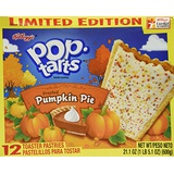 Kelloggs Frosted Pumpkin Pie Pop Tarts Limited Edition - 3 Pack (36 Pastries)