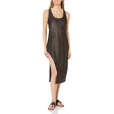 Kenneth Cole Womens Standard Asymmetrical Tank Dress Swimsuit Cover Up