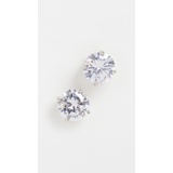 Kenneth Jay Lane Round CZ Classic Earrings
