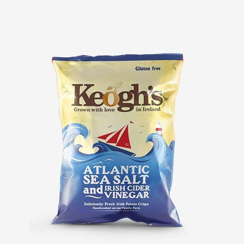  Keoghs Atlantic Sea Salt and Irish Cider Vinegar Crisps 50g x 3