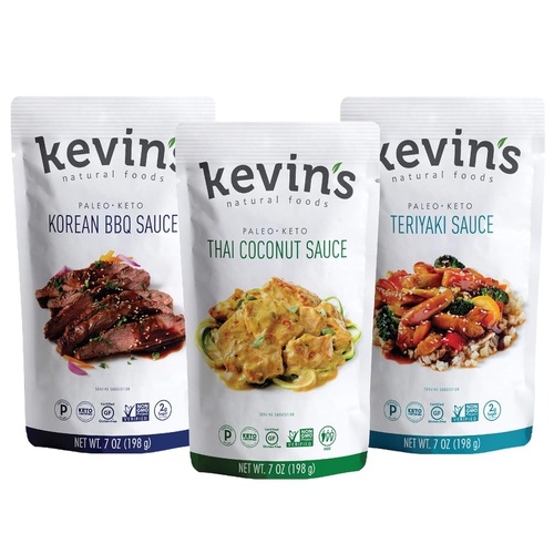  Kevins Natural Foods Thai Coconut Sauce - Keto and Paleo Simmer Sauce - Stir-Fry Sauce, Gluten Free, No Preservatives, Non-GMO - 3 Pack (Thai Coconut)