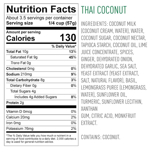  Kevins Natural Foods Thai Coconut Sauce - Keto and Paleo Simmer Sauce - Stir-Fry Sauce, Gluten Free, No Preservatives, Non-GMO - 3 Pack (Thai Coconut)