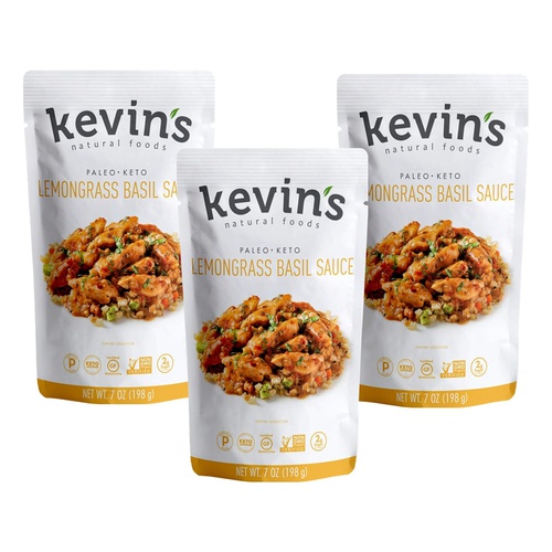  Kevins Natural Foods Thai Coconut Sauce - Keto and Paleo Simmer Sauce - Stir-Fry Sauce, Gluten Free, No Preservatives, Non-GMO - 3 Pack (Thai Coconut)