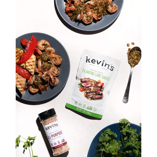  Kevins Natural Foods Lemongrass Basil Sauce - Keto and Paleo Simmer Sauce - Stir-Fry Sauce, Gluten Free, No Preservatives, Non-GMO - 3 Pack (Lemongrass Basil)