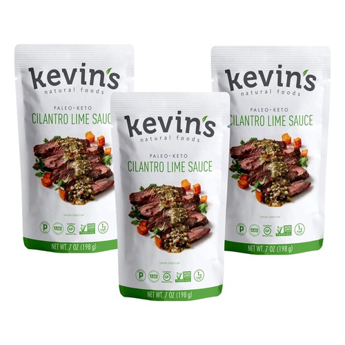  Kevins Natural Foods Lemongrass Basil Sauce - Keto and Paleo Simmer Sauce - Stir-Fry Sauce, Gluten Free, No Preservatives, Non-GMO - 3 Pack (Lemongrass Basil)
