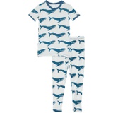 Kickee Pants Kids Short Sleeve Pajama Set (Big Kids)