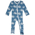 Kickee Pants Kids Print Footie with Zipper (Infant)