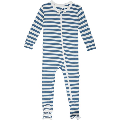  Kickee Pants Kids Print Footie with Zipper (Infant)