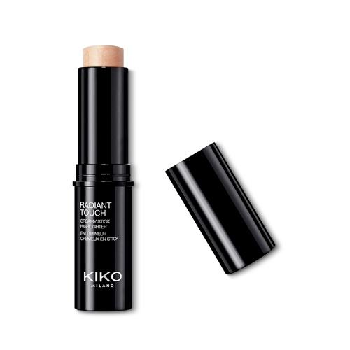  KIKO MILANO - Radiant Touch Creamy Stick Highlighter Makeup Strobing Technique Illuminator | Color Gold | Cruelty Free Makeup | Hypoallergenic Highlighter Stick | Made in Italy