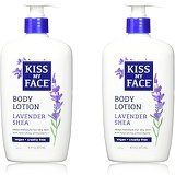 Kiss My Face Moisturizer with Lavender and Shea Butter Body Lotion, 16 Ounce, 2 Count