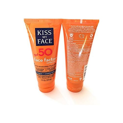  Kiss My Face Face Factor Face + Neck Sunscreen SPF 50 2 OZ (Pack of 2)