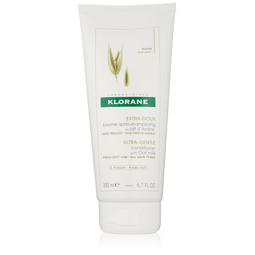  Klorane Ultra-Gentle Conditioner with Oat Milk, Suitable for the Entire Family, Paraben and Sulfate-Free