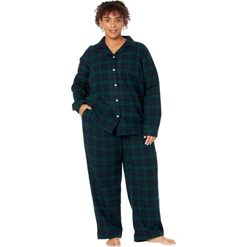  L.L.Bean Plus Size Scotch Plaid Flannel Pajamas Plaid