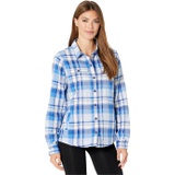 L.L.Bean Fleece Lined Flannel Shirt Snap Front Plaid