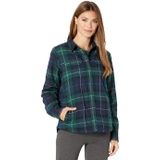 L.L.Bean Fleece Lined Flannel Shirt Snap Front Plaid