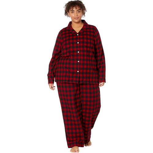  L.L.Bean Plus Size Scotch Plaid Flannel Pajamas Plaid