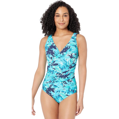  L.L.Bean Slimming Swimwear Tanksuit Print