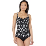 L.L.Bean Slimming Swimwear Tankini Top Print