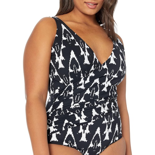  L.L.Bean Slimming Swimwear Tanksuit Print