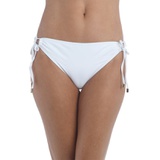 La Blanca Island Goddess Loop Tie Side Hipster Bikini Bottoms_WHITE