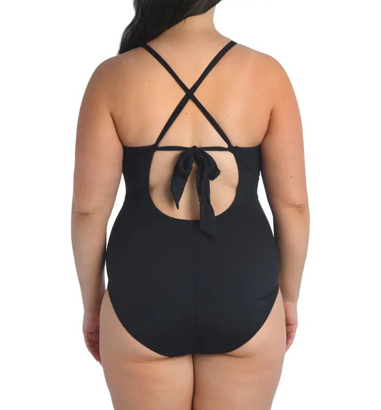  La Blanca Island Goddess One-Piece Swimsuit_BLACK