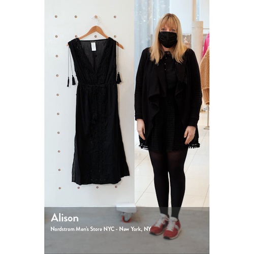  La Blanca Island Fare Midi Cover-Up Dress_BLACK
