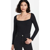LAGENCE Astrid Long Sleeve Square Neck Top