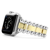 LAGOS Smart Caviar Sterling Silver & 18K Gold Band for Apple Watch_SILVER/ GOLD