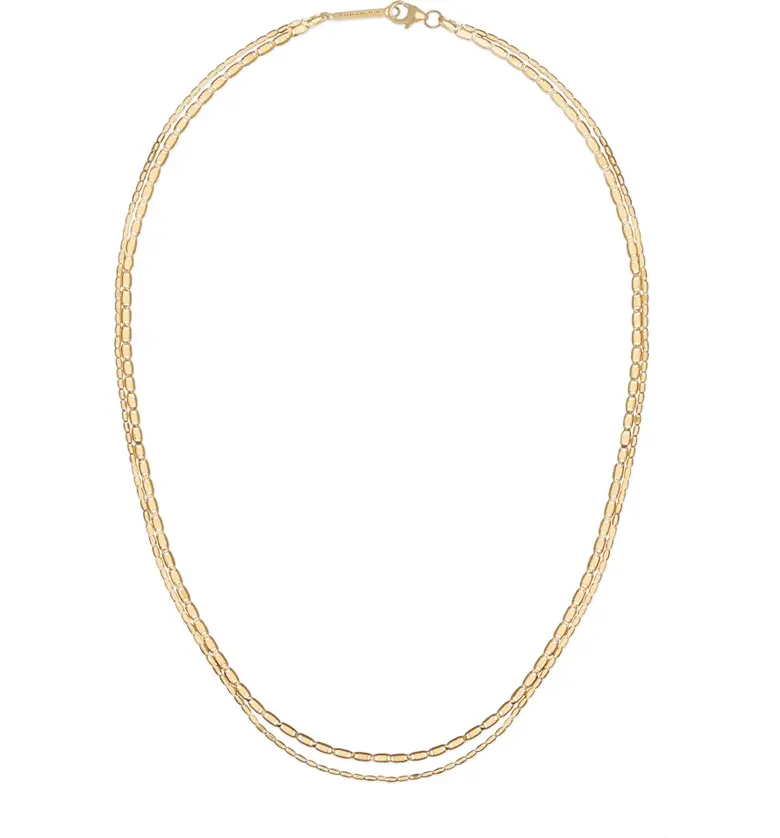 Lana Jewelry Petite Malibu Double Layer Necklace_YELLOW GOLD