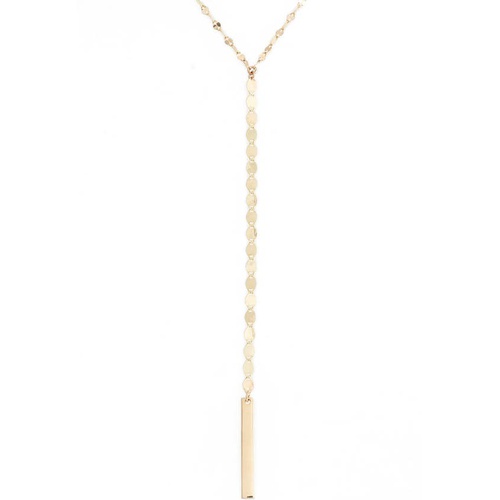  Lana Jewelry Nude Remix Bar Y-Necklace_YELLOW GOLD