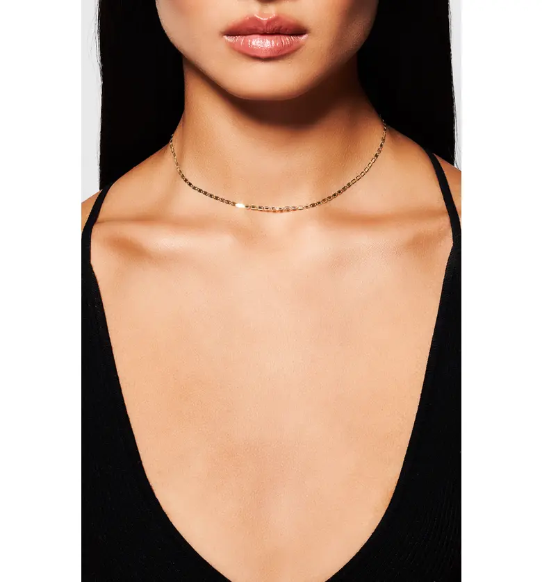  Lana Jewelry Nude Square Choker Necklace_YELLOW GOLD