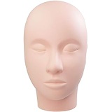 LASHVIEW Lash Mannequin Head, Practice Training Head,for Make Up and Lash Extention,Cosmetology Doll Face Head ,Soft-Touch Rubber Practice Head,Easy to Clean by Skincare Essential