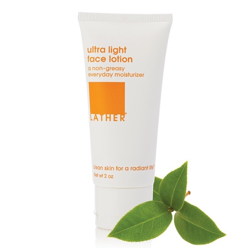  LATHER Ultra Light Face Lotion 2 oz - gentle, nutrient-rich botanical face lotion for all skin types, especially those with sensitive skin