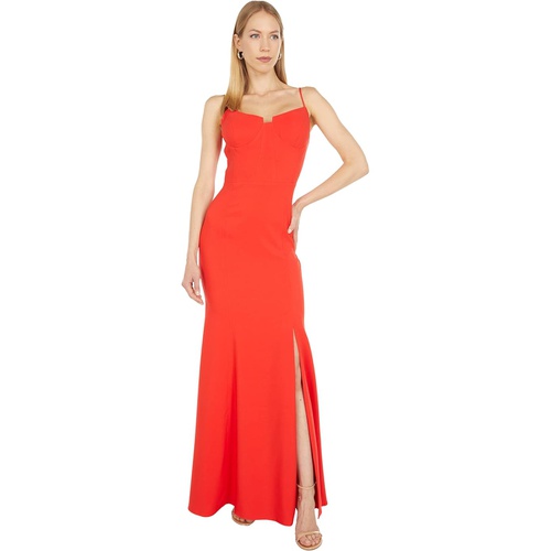  LAUNDRY BY SHELLI SEGAL Red Bustier Gown