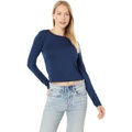 LAmade Lani Micromodal & Spandex Long Sleeve Crop Tee