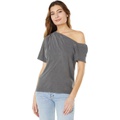 LAmade Sylvie Off-the-Shoulder Tee in Cotton Linen Jersey