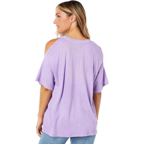  LAmade Split Shoulder Tee in Cotton Linen Jersey