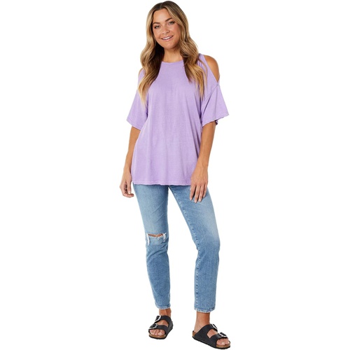  LAmade Split Shoulder Tee in Cotton Linen Jersey