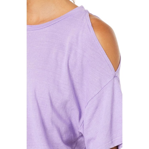  LAmade Split Shoulder Tee in Cotton Linen Jersey