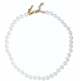 Lele Sadoughi Imitation Pearl Collar Necklace_PEARL