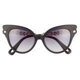 Lele Sadoughi Chelsea Pearl 52mm Cat Eye Sunglasses_JET
