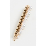 LELET NY Chain & Pearl Drop Barrette