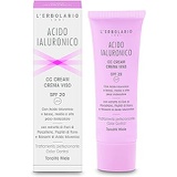 LErbolario - Honey Hue Hyaluronic Acid - CC Cream Face Cream - Even Out Complexion & Minimize Blemishes - Spf 20 - Cruelty Free - Dermatologically Tested, 1.6 oz