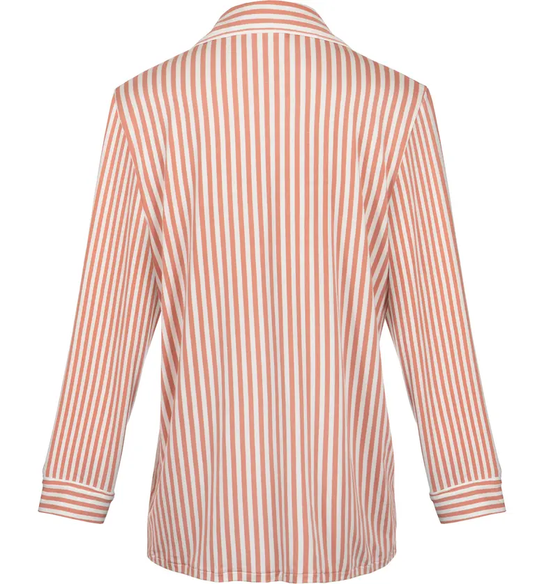  LIVELY The All Day Lounge Shirt_MINI STRIPE SHELL PINK