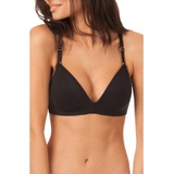 LIVELY The All-Day Deep V No-Wire Bra_JET BLACK