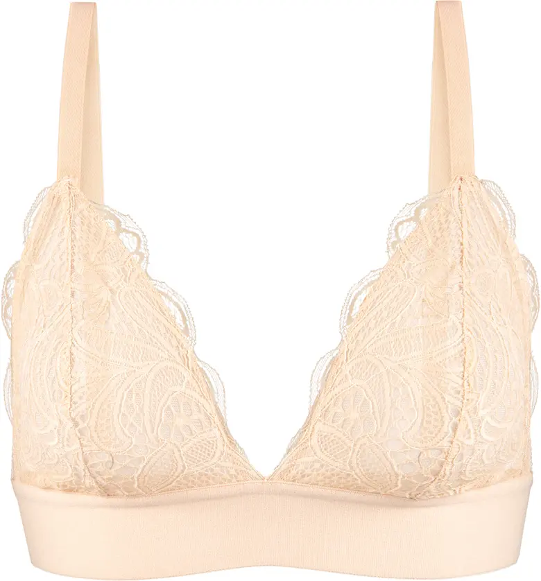  LIVELY The Long-Lined Lace Bralette_TOASTED ALMOND