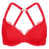 LIVELY The Lace No-Wire Push-Up Bra_TOMATO