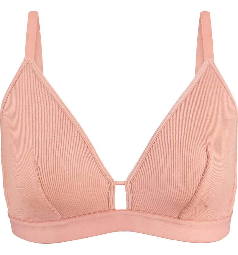 LIVELY Rib Busty Bralette_SHELL PINK